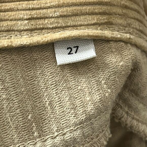 Aritzia Denim Forum Joni Corduroy Pants Women’s Size 27 Tan High Rise Loose Fit - Picture 11 of 15